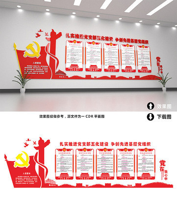 五化建設文化墻展板
